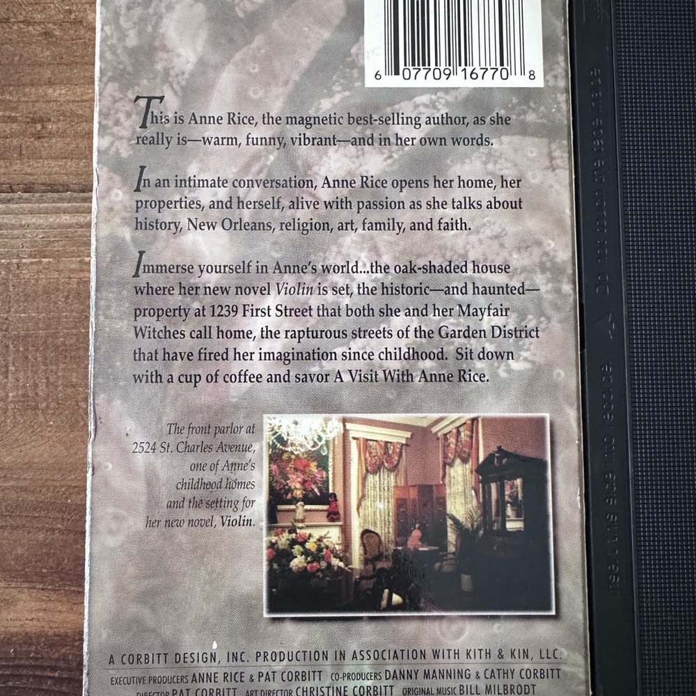 A Visit With Anne Rice VHS Tape - Picture 4 of 4